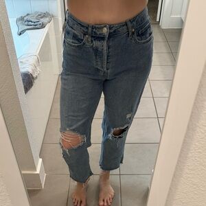 Wild fable super high rise straight ankle 6